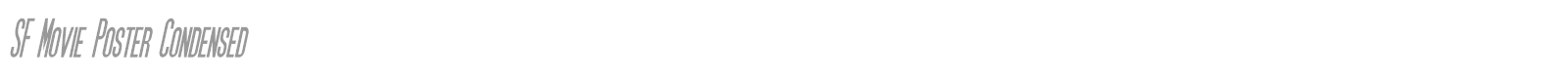 SF Movie Poster font preview